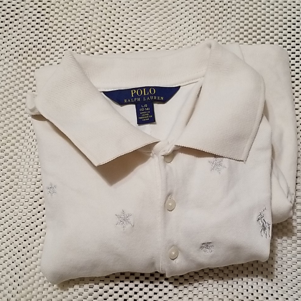 Polo by Ralph Lauren girls snowflake dress